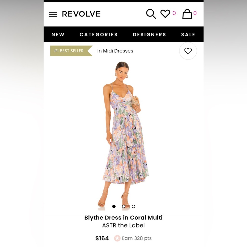 Blythe Dress in Coral Multi
ASTR the Label